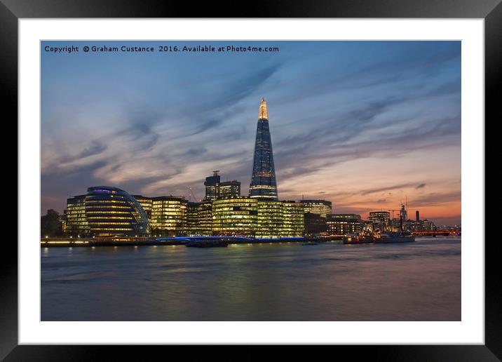 The Shard Framed Mounted Print by Graham Custance