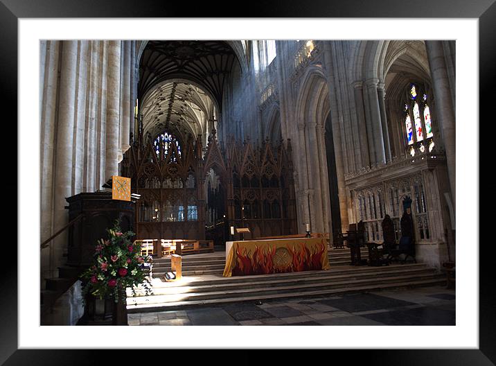 Winchester Cathedral Altar Framed Mounted Print by Chris Day