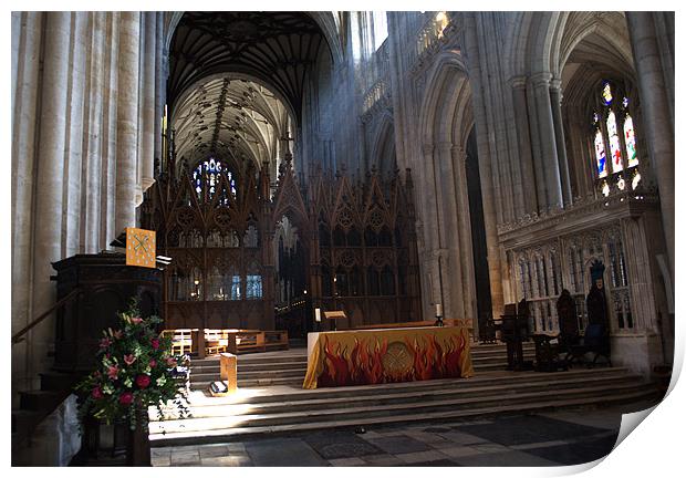 Winchester Cathedral Altar Print by Chris Day