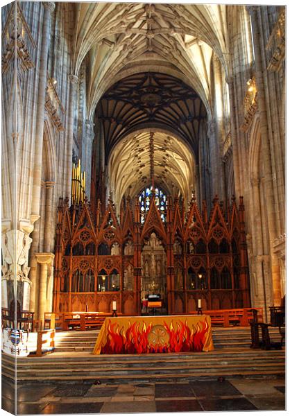 Winchester Cathedral Altar Canvas Print by Chris Day
