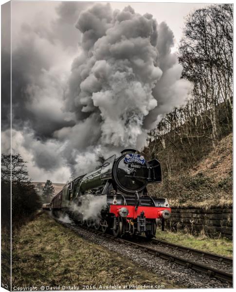 Flying Scotsman heading up to Goathland Canvas Print by David Oxtaby  ARPS