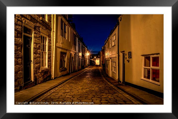 Henrietta Street in Whitby Framed Mounted Print by David Oxtaby  ARPS