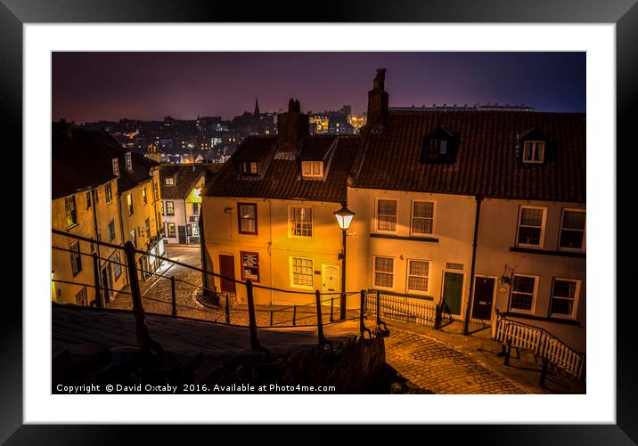 Heading down 199 Steps in Whitby Framed Mounted Print by David Oxtaby  ARPS