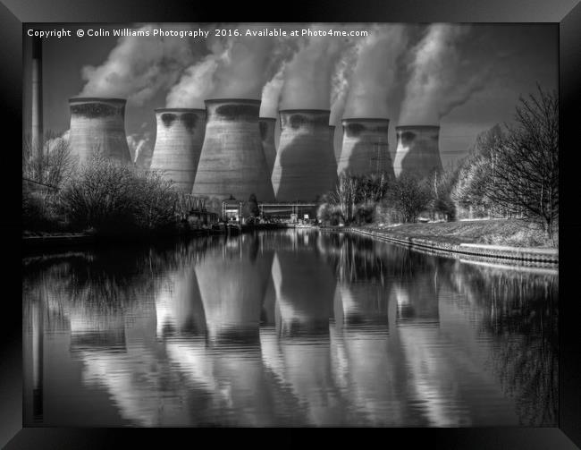 Ferrybridge 2 BW Framed Print by Colin Williams Photography