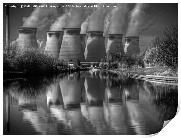 Ferrybridge 2 BW Print by Colin Williams Photography