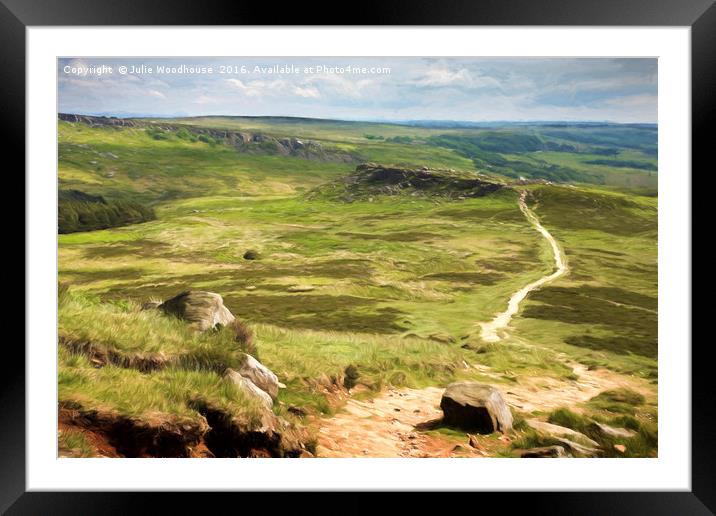 Hathersage Moor Framed Mounted Print by Julie Woodhouse