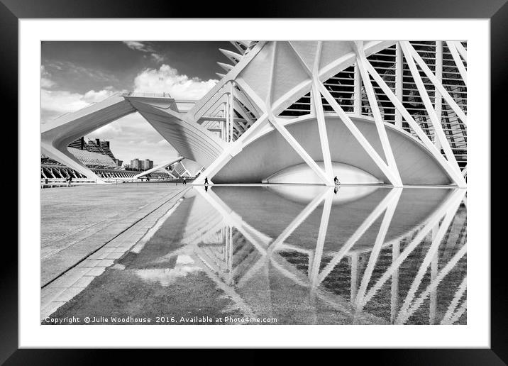 City of Arts and Sciences Framed Mounted Print by Julie Woodhouse