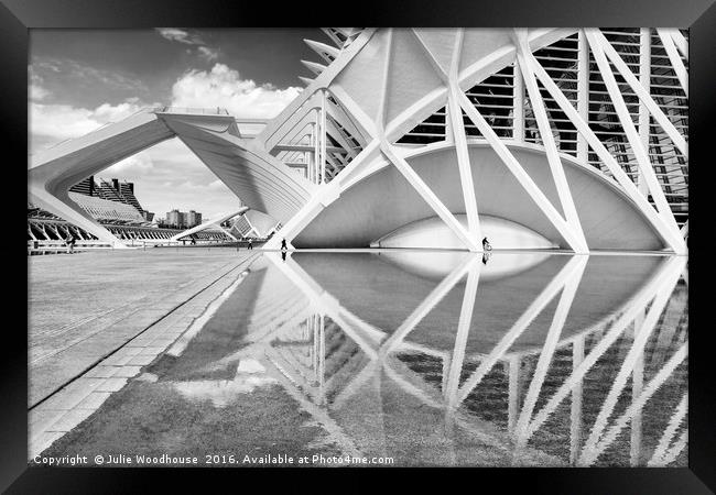 City of Arts and Sciences Framed Print by Julie Woodhouse