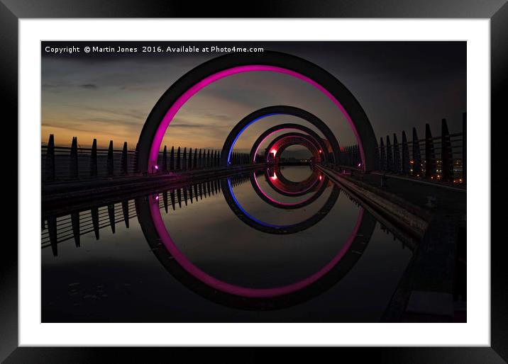 Pink at the Falkirk Wheel Framed Mounted Print by K7 Photography