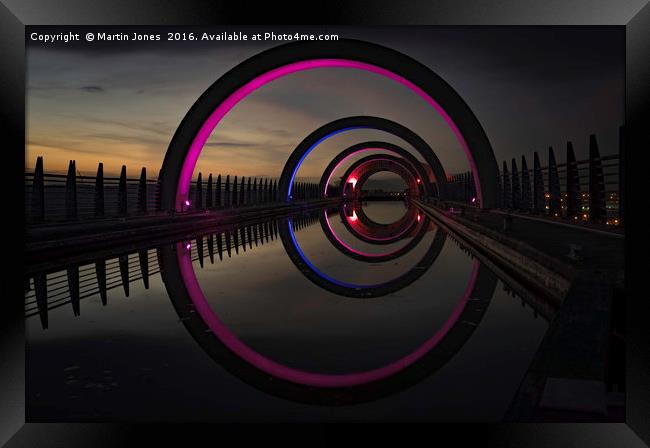 Pink at the Falkirk Wheel Framed Print by K7 Photography
