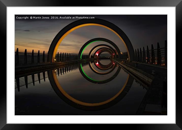 Orange at The Falkirk Wheel Framed Mounted Print by K7 Photography