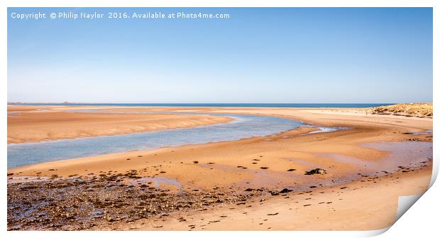 Golden Budle Bay....... Print by Naylor's Photography