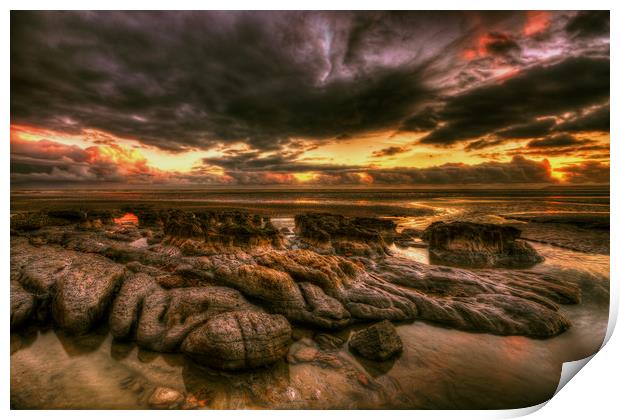 Southcliff Sunset Print by mark leader