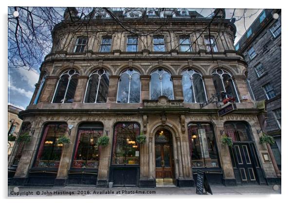 Cafe Royal, Edinburgh Acrylic by John Hastings