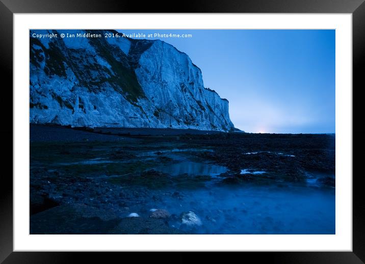 Dawn at the White Cliffs of Dover Framed Mounted Print by Ian Middleton
