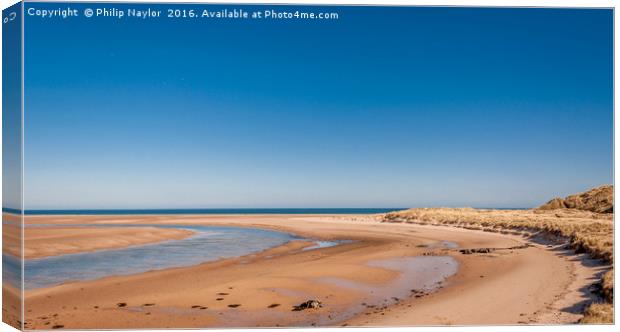 Beautiful Budle Bay.......... Canvas Print by Naylor's Photography