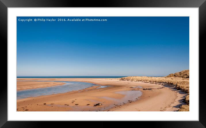 Beautiful Budle Bay.......... Framed Mounted Print by Naylor's Photography