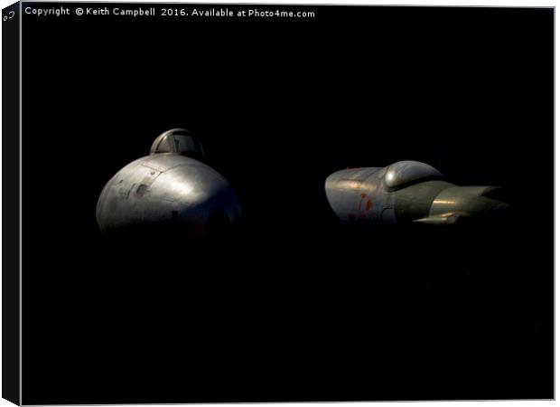 RAF Canberra Pair Canvas Print by Keith Campbell
