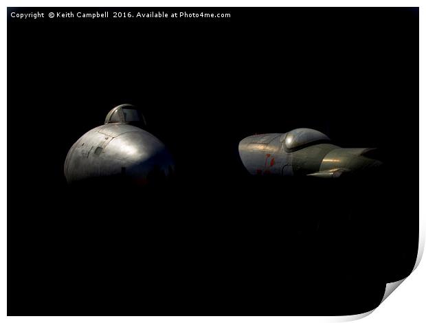 RAF Canberra Pair Print by Keith Campbell