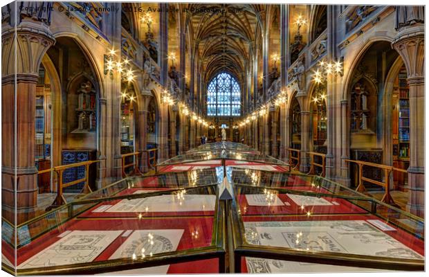 John Rylands Library, Manchester Canvas Print by Jason Connolly