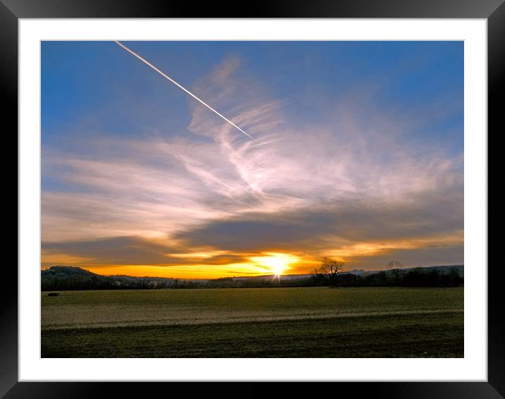 flying into the sun Framed Mounted Print by paul ratcliffe