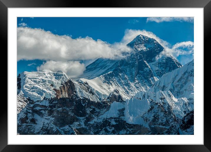 Mount Everest Framed Mounted Print by Paul Andrews