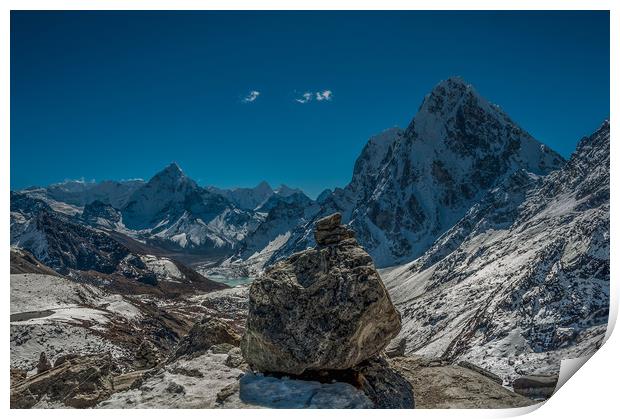 Ama Dablam from Cho La Pass Print by Paul Andrews