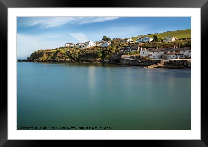 portmellon Framed Mounted Print by Kelvin Rumsby