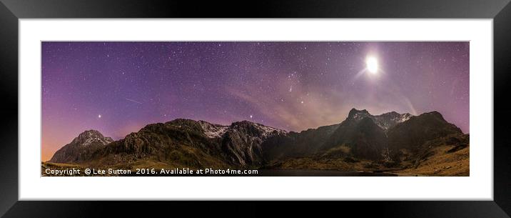 Starlight Panorama Framed Mounted Print by Lee Sutton