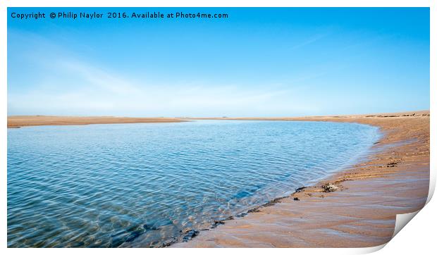 Beautiful Beach at Budle Bay...... Print by Naylor's Photography