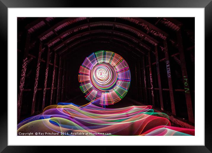 Light Art Underground Framed Mounted Print by Ray Pritchard