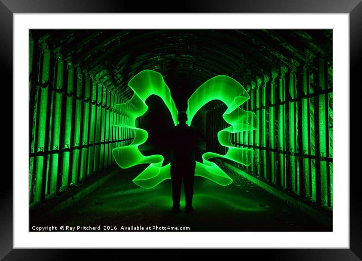 Green Angel Framed Mounted Print by Ray Pritchard