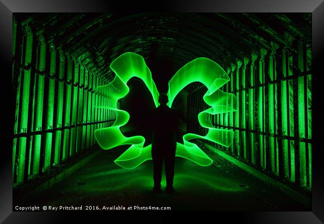 Green Angel Framed Print by Ray Pritchard
