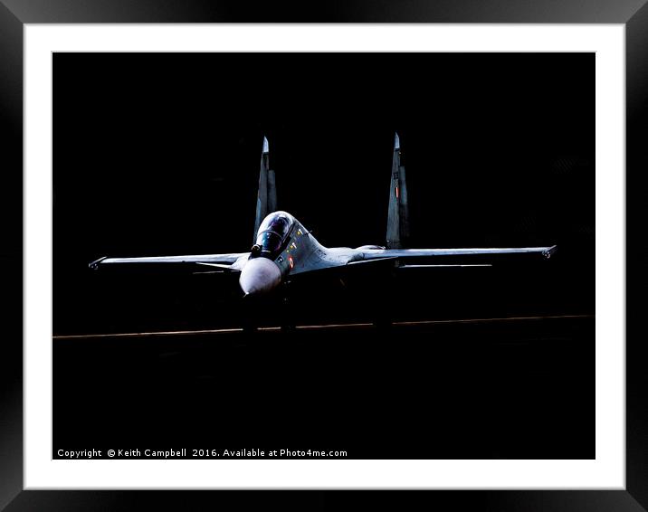  Indian SU-30 Flanker Framed Mounted Print by Keith Campbell