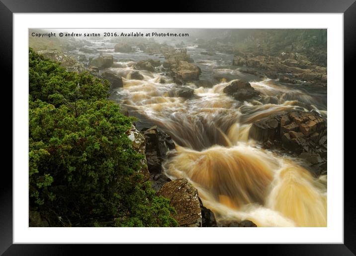 BREAKING UP Framed Mounted Print by andrew saxton