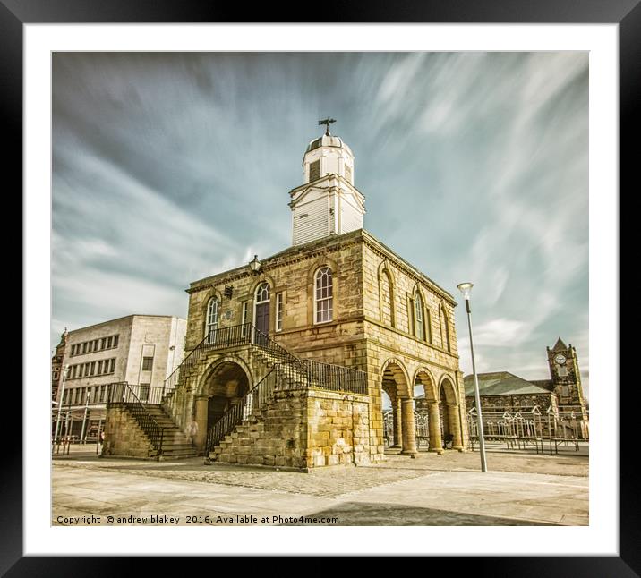 South Shields Old Town Hall Framed Mounted Print by andrew blakey