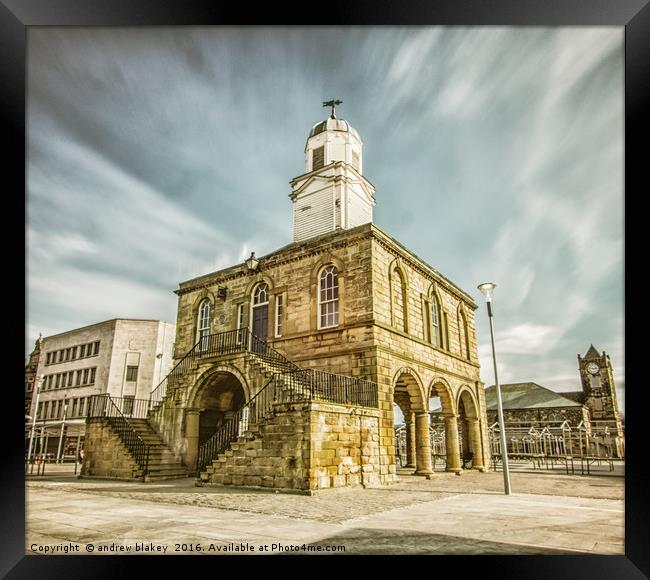 South Shields Old Town Hall Framed Print by andrew blakey