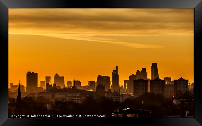 In the mist of it Framed Print by safeer qamar