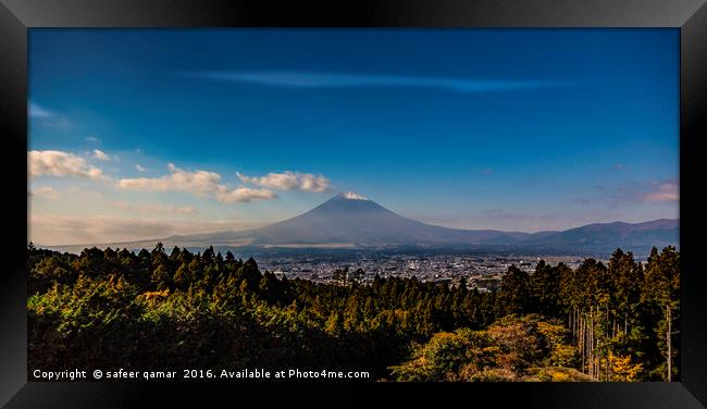 Mt Fuji Framed Print by safeer qamar