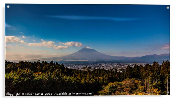 Mt Fuji Acrylic by safeer qamar