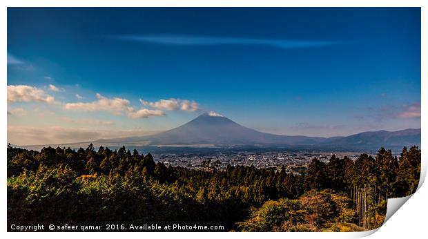 Mt Fuji Print by safeer qamar