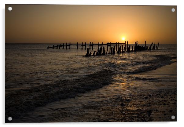 Coastal dawn Acrylic by Simon Wrigglesworth