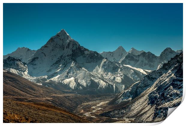 Ama Dablam from Cho La Pass 2 Print by Paul Andrews
