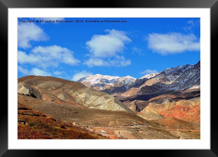 The majesty of mountain, Framed Mounted Print by Ali asghar Mazinanian