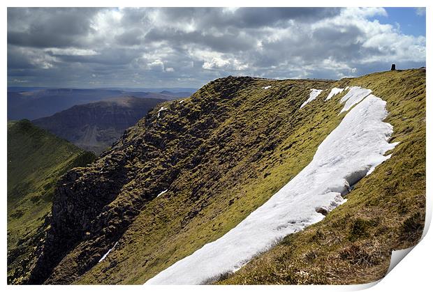 The top of Helvellyn Print by Stephen Mole