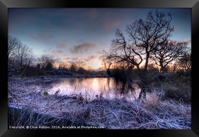 Winter Dawn Framed Print by Clive Ashton