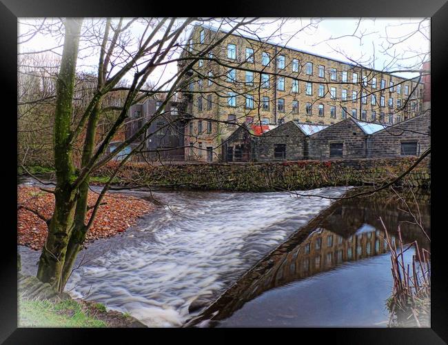           Woodend Mill Mossley Framed Print by Andy Smith