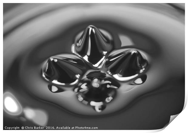 Ferro fluid Print by Chris Barker