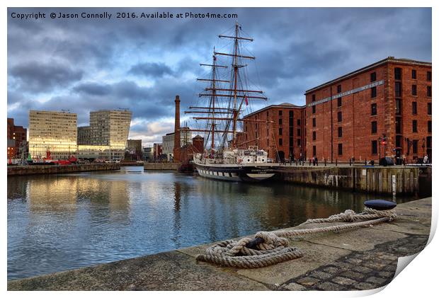 Albert Dock, Liverpool Print by Jason Connolly