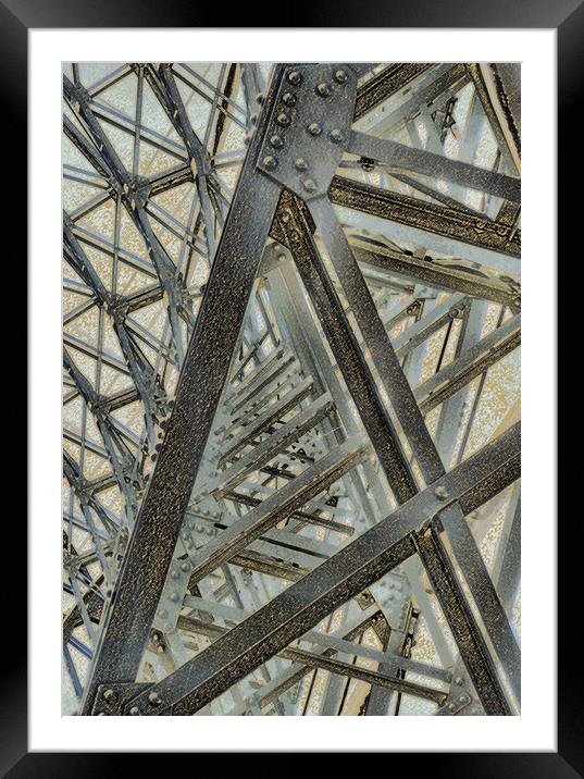 airship hangar architecture Framed Mounted Print by Heather Newton